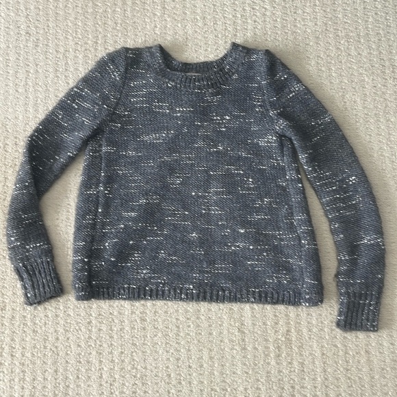 Banana Republic Metallic Cross-Back Pullover Sweater in Steel Grey Size XS - Picture 2 of 11